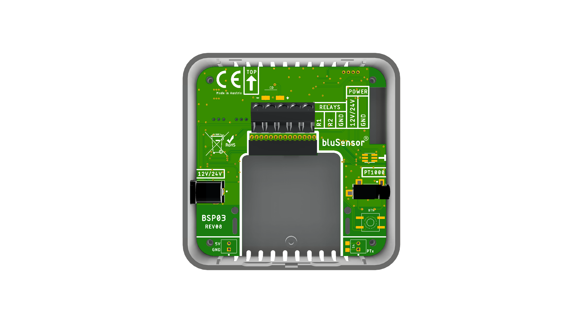 BSP03 Mainboard mit 24V Klemme und Plug-In Sensorik