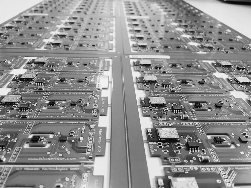 bluSensor Hardware-Produktion